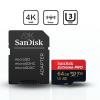 SanDisk Extreme Pro microSD UHS I Card 64GB for 4K Video 200MB/s Read, 90MB/s Write (With Adaptor)