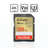 SanDisk Extreme SD UHS I 128GB Card for 4K Video 180MB/s Read & 90MB/s Write