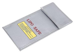 Lipo Battery Safety Bag Fire Retardant Fireproof Explosion Proof Guard 20cm x 10cm